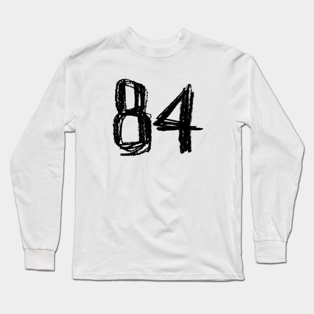 1984, 84 Long Sleeve T-Shirt by badlydrawnbabe